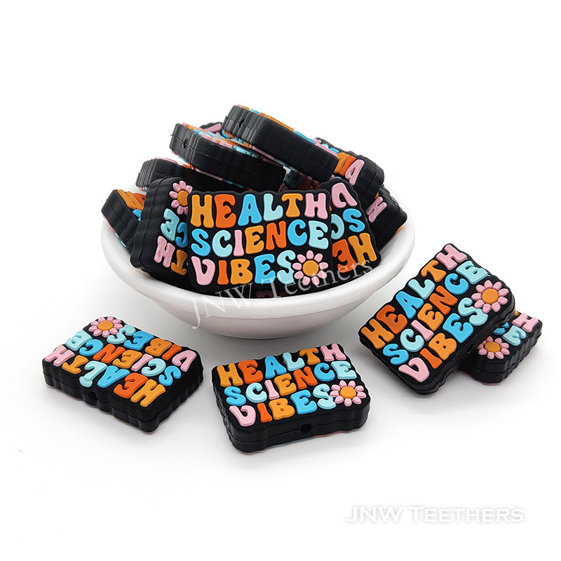 Health Science Vibes Silicone Focal Bead
