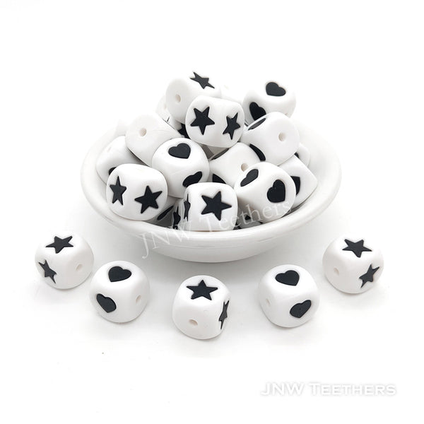 12mm Silicone dice beads