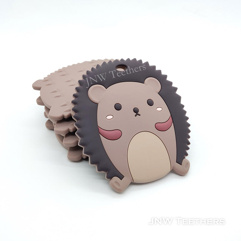 Porcupine silicone teethers gray