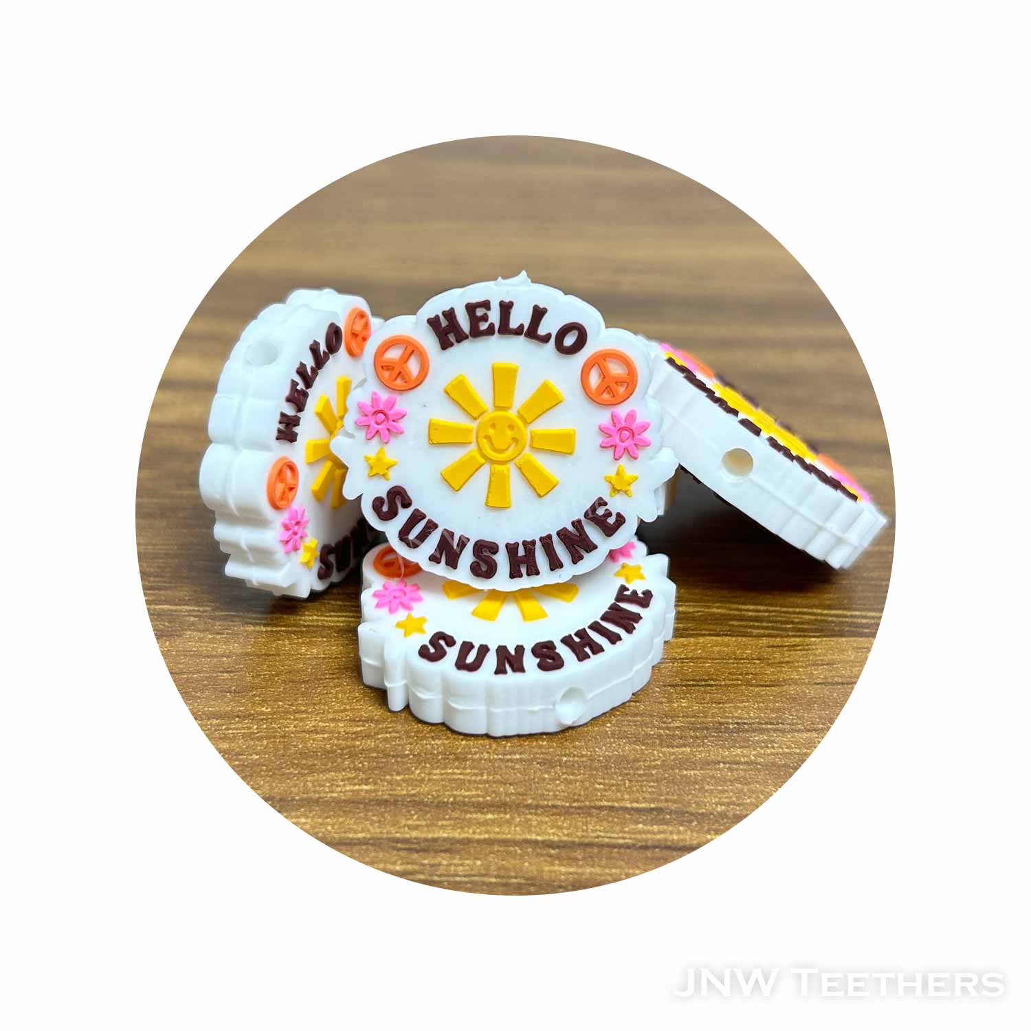 Hello Sunshine Silicone Focal Bead