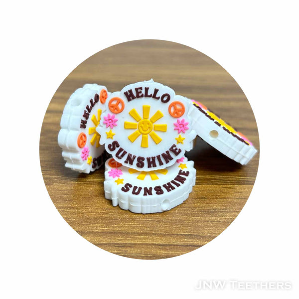 Hello Sunshine Silicone Focal Bead