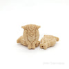 Highland cow silicone beads beige