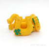 St. Patrick's day horseshoe silicone focal beads