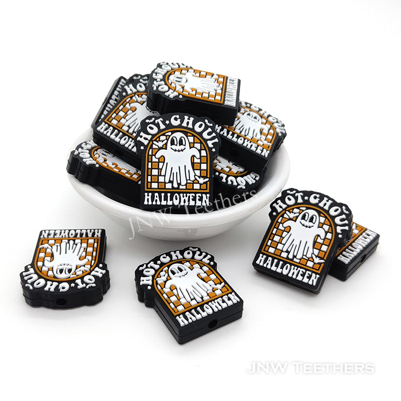 Hot ghouls halloween ghost silicone focal beads