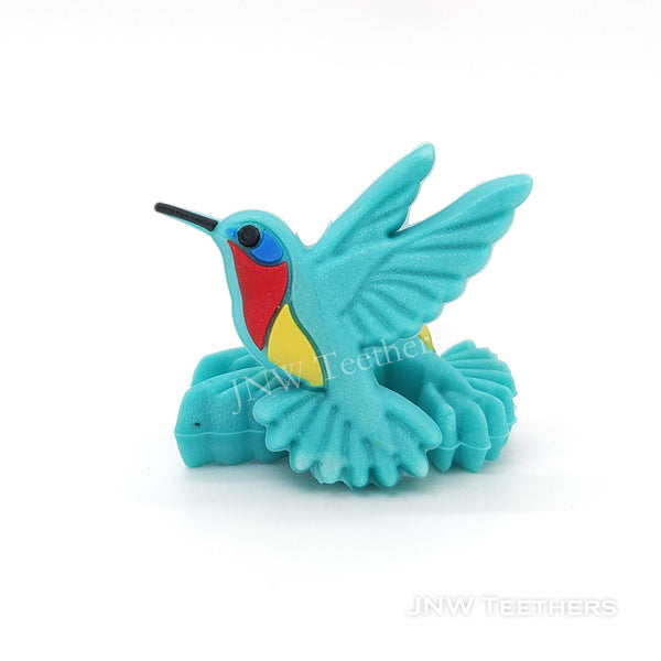 Hummingbird silicone focal beads
