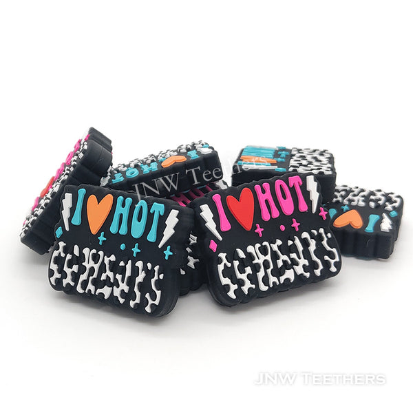 I love hot cowboys silicone focal beads