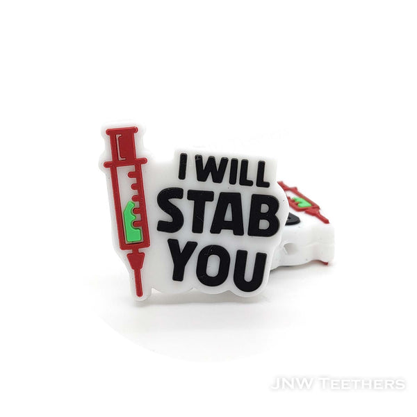 I will stab you syringe silicone focal beads