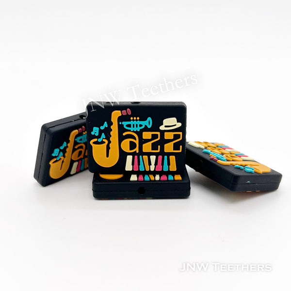 Jazz Musical Silicone Focal Beads