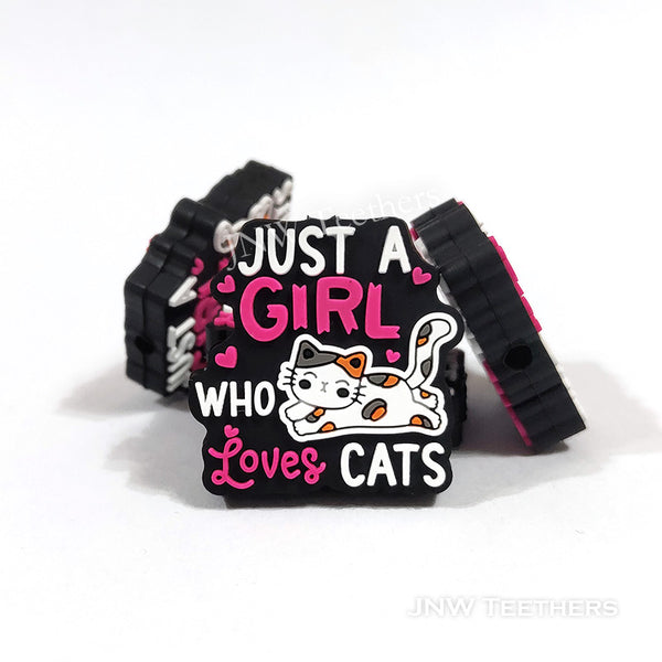 Just a girl who loves cat silicone focal beads