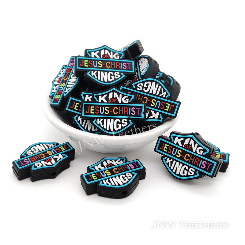 King Of Jesus Christ Kings silicone focal beads