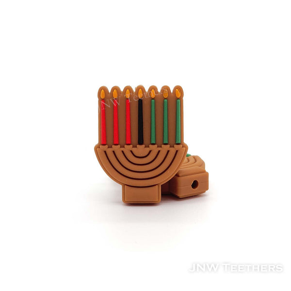 Kwanzaa seven candle silicone focal beads
