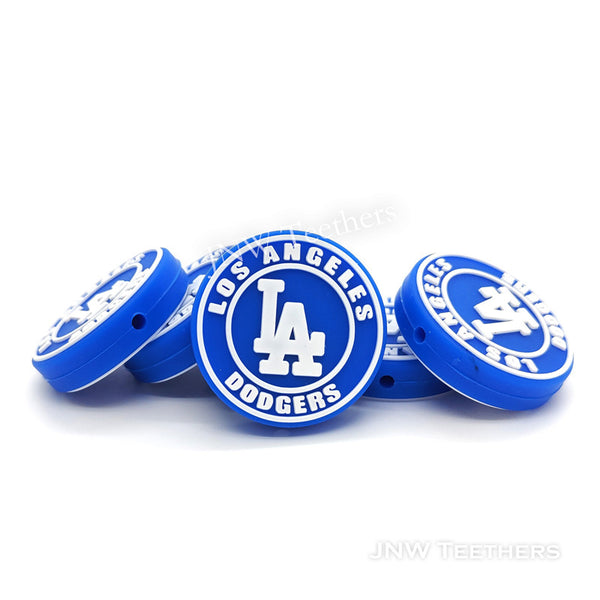 La DODGERS Football Teams silicone focal beads