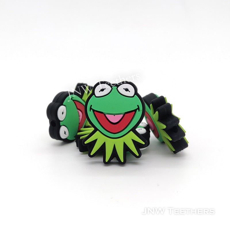 Laughing Frog Silicone Focal Beads