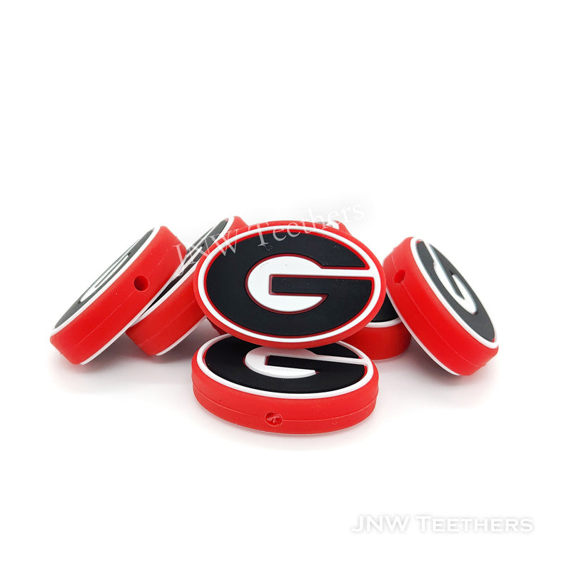 Football Teams silicone focal beads