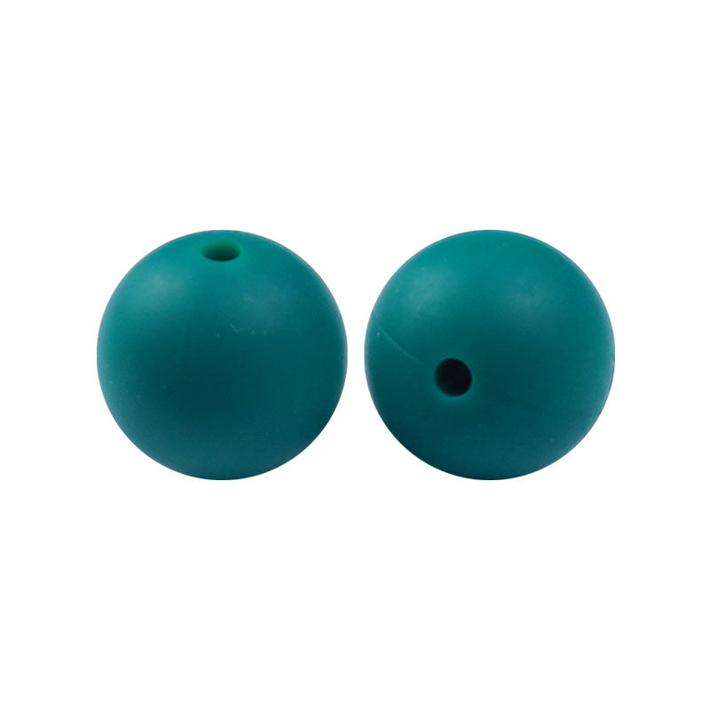 100 12mm Round Silicone Beads