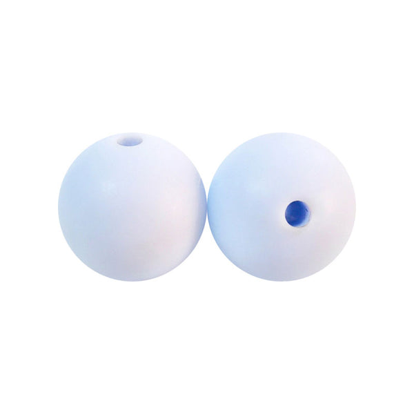 100 12mm Round Silicone Beads