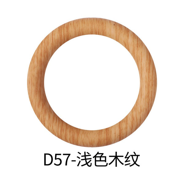 Light Wood Texture Prints 65mm Silicone Donut rings #D57
