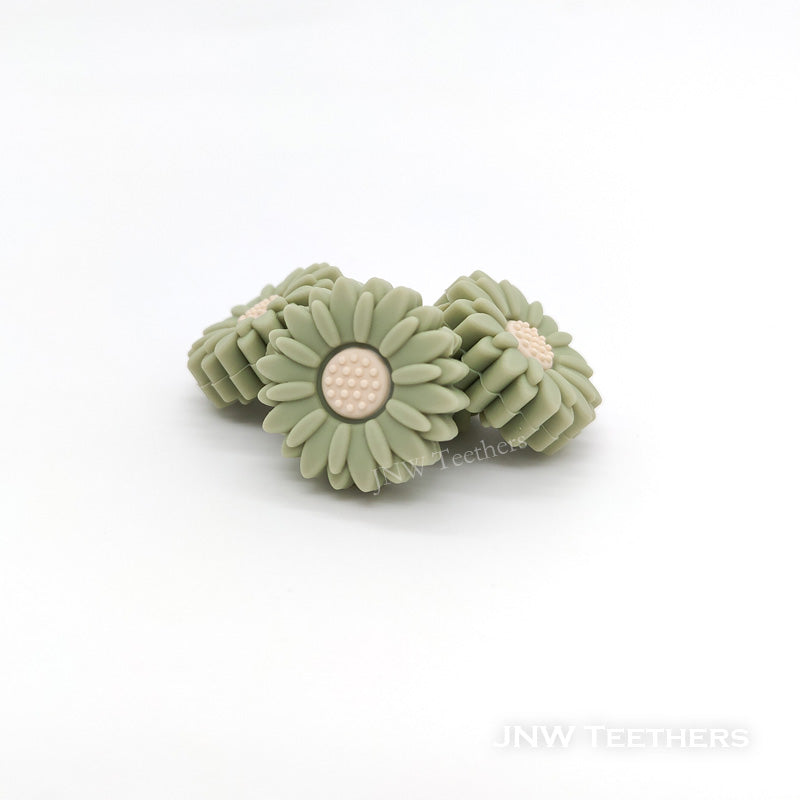 Lint 20mm Mini Daisy Silicone Focal Beads