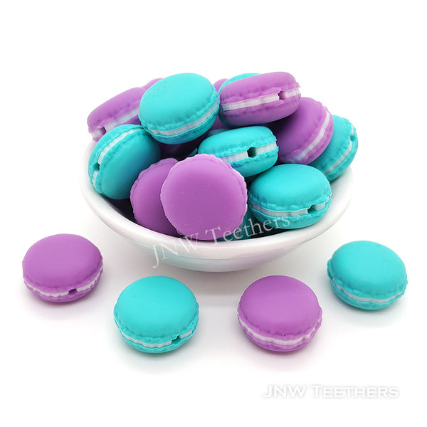 Macaron silicone focal beads