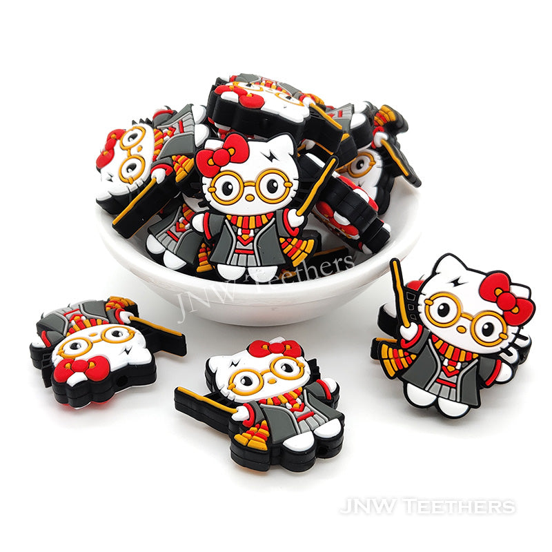 Magician Kitty silicone focal beads