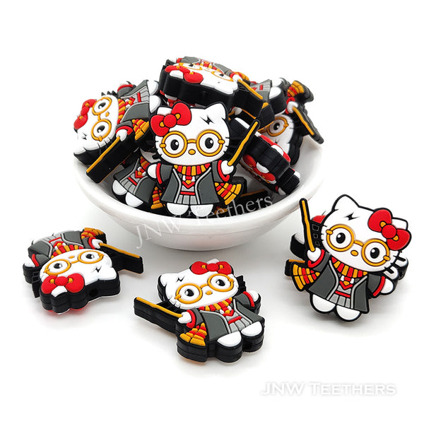 Magician Kitty silicone focal beads