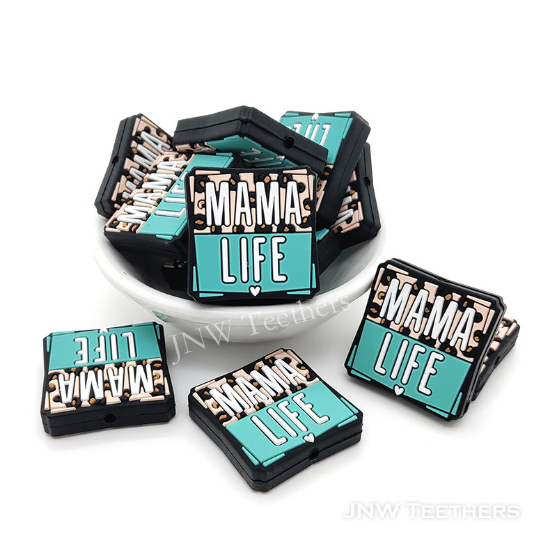 Mama life silicone focal beads