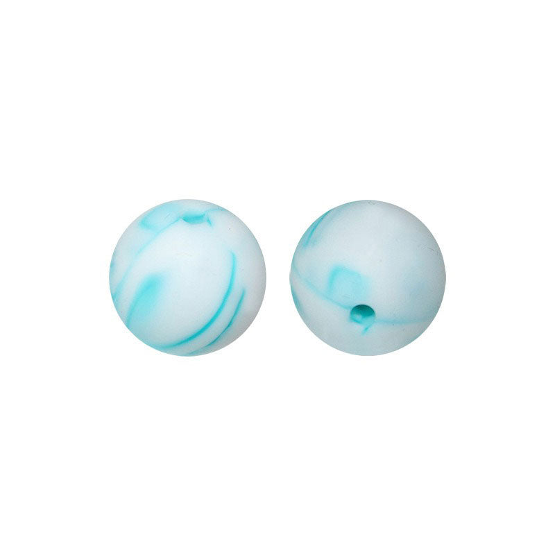 100 12mm Round Silicone Beads