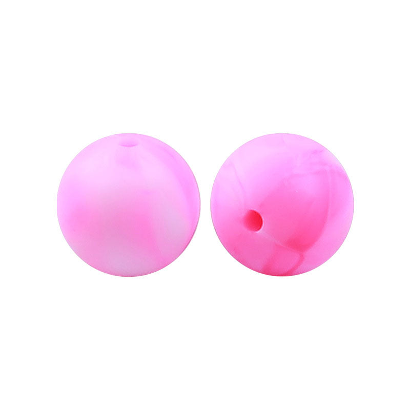 100 12mm Round Silicone Beads