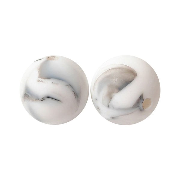 100 12mm Round Silicone Beads