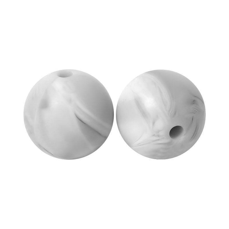 100 12mm Round Silicone Beads