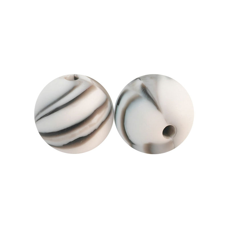 100 12mm Round Silicone Beads
