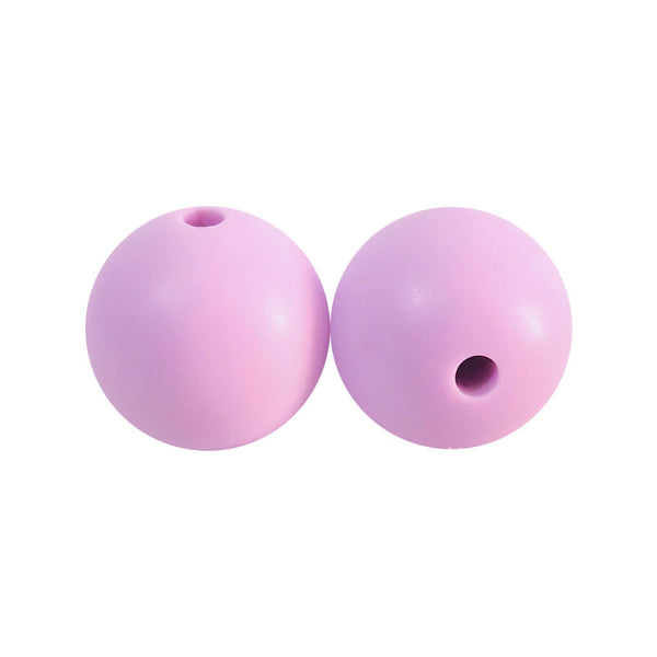 100 12mm Round Silicone Beads