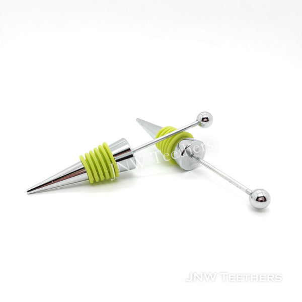 Chartreuse Metal beadable wine stopper