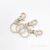 Painting Metal Key Ring Clasps beige