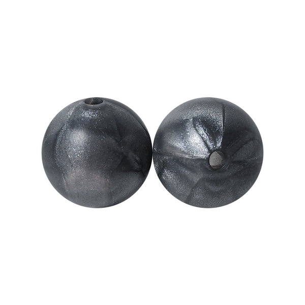 100 12mm Round Silicone Beads