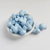 Minni mouse head silicone beads pastel blue