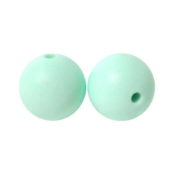 100 12mm Round Silicone Beads