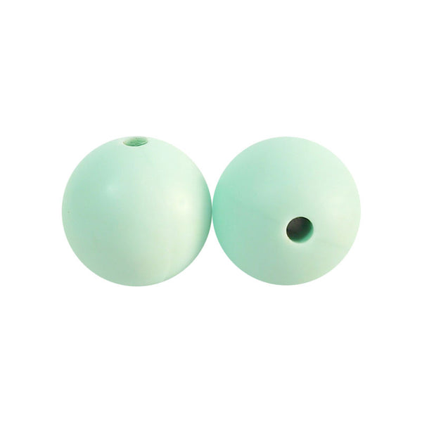 100 12mm Round Silicone Beads