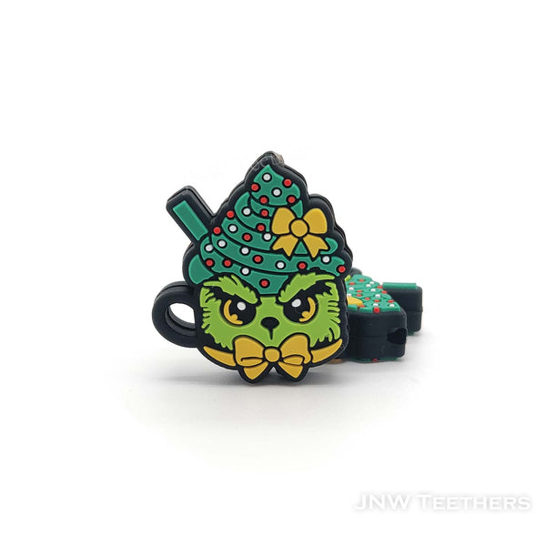 Iced moka Grinc coffee mug silicone focal beads green