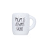 Mom is always right printed coffee mug silicone beads wholesale