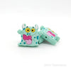 Monster silicone focal beads mint