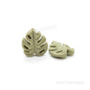 Monstera leaf silicone beads lint