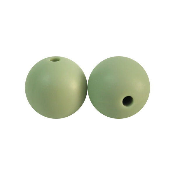 100 12mm Round Silicone Beads