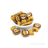 Mustard Lion silicone focal beads
