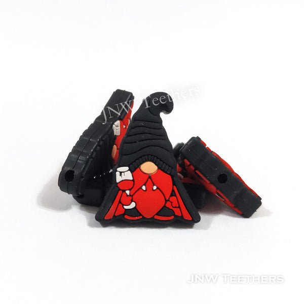 JNWTeethers Vampire Gnome Drinking Red Blood Silicone Focal Beads