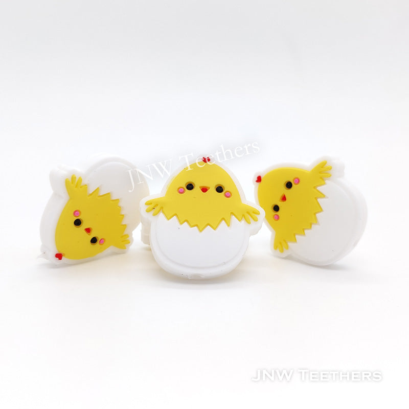 New Born Chick Silicone Focal Beads