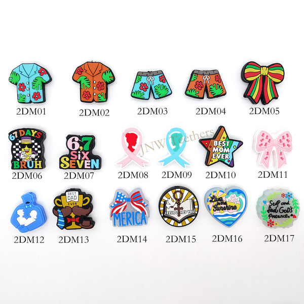 Theme collection silicone focal beads wholesale