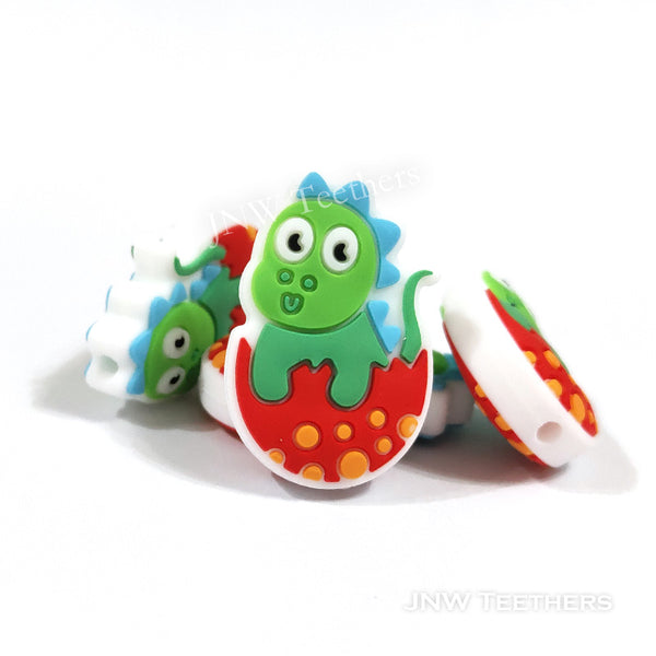 JNW Teethers Newborn baby dinosaur focal beads