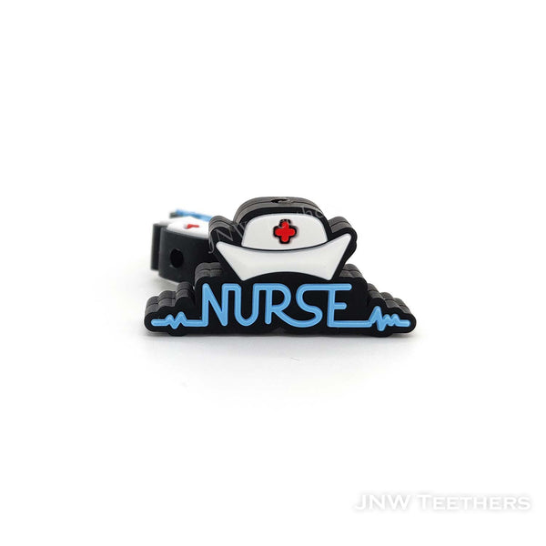 Nurse hat silicone focal beads