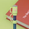 Mint Tea Cup Shape Silicone Straw Topper Covers